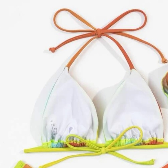 Ombré Halter Triangle Bikini Top - Picture 5 of 7